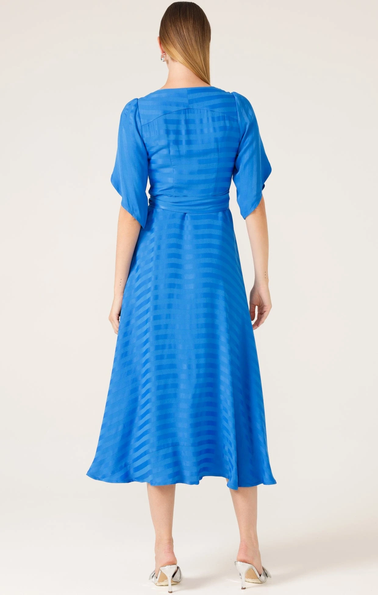 HANWORTH HOUSE WRAP DRESS IN COBALT 8 HANWORTH HOUSE WRAP DRESS IN COBALT - Image 6
