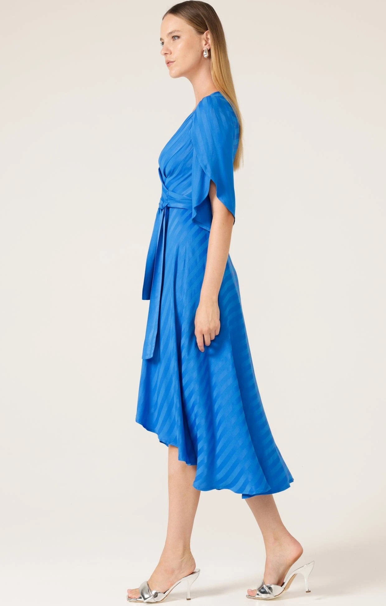 HANWORTH HOUSE WRAP DRESS IN COBALT 7 HANWORTH HOUSE WRAP DRESS IN COBALT - Image 5