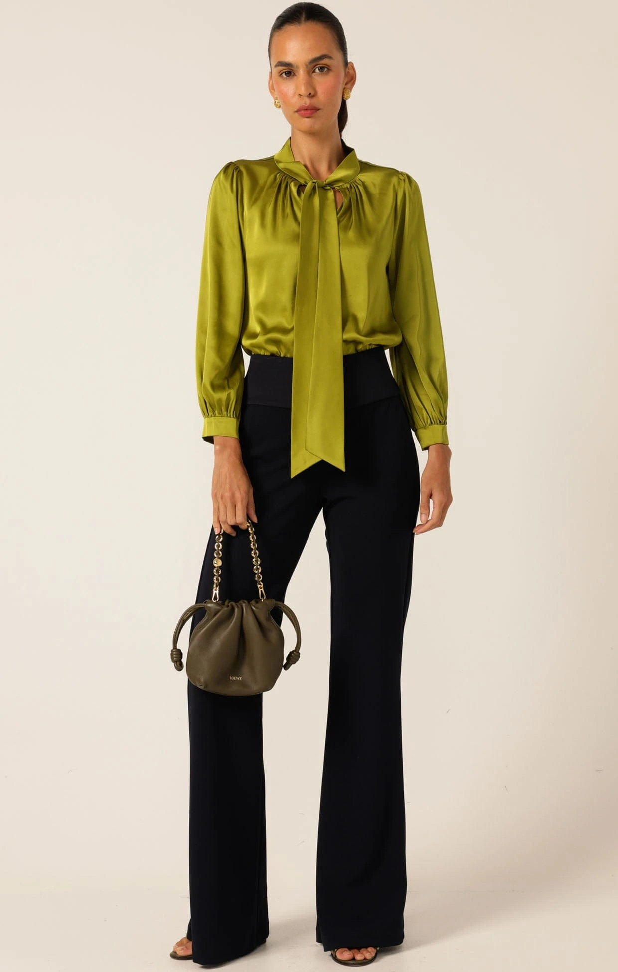 HATCHIE BLOUSE IN CHARTREUSE 7 HATCHIE BLOUSE IN CHARTREUSE - Image 5