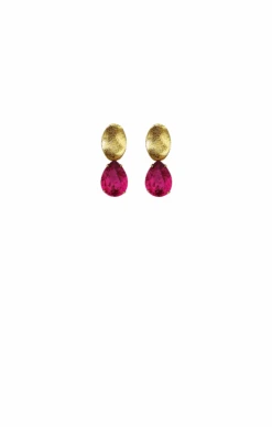 ISLA DROP EARRINGS IN FUCHSIA