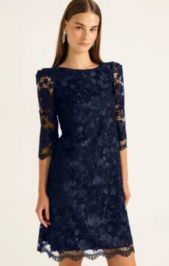 LAYLA SHIFT DRESS NAVY