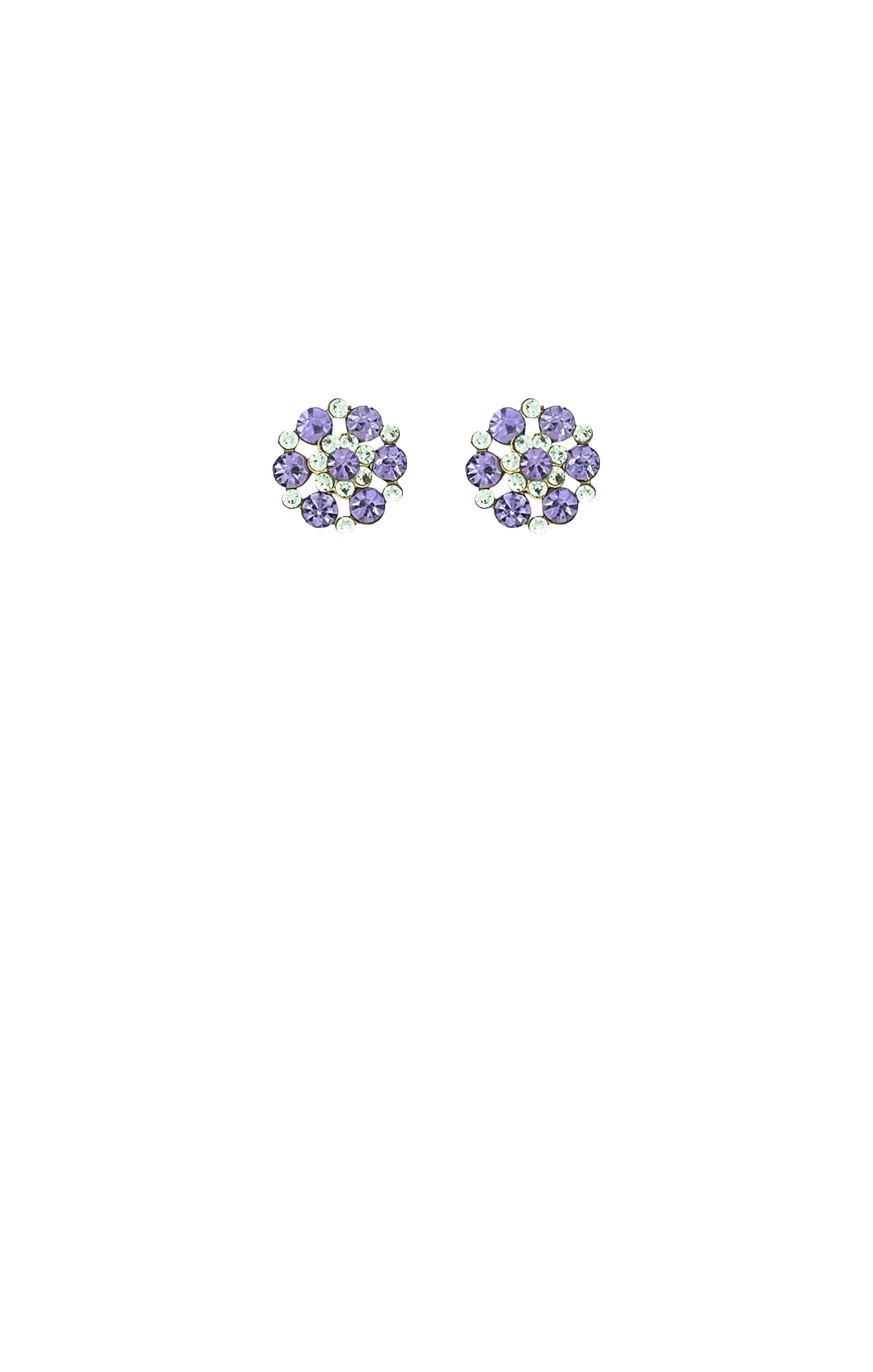LUCIELLE EARRING IN PERIDOT AND LILAC 3 LUCIELLE EARRING IN PERIDOT AND LILAC