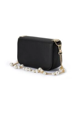 LYLA PEARL SHOULDER BAG IN BLACK -Clothing Discounts Shop lyla pearl shoulder bag in black accessories bags clutches 1132700444