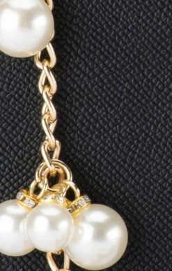 LYLA PEARL SHOULDER BAG IN BLACK -Clothing Discounts Shop lyla pearl shoulder bag in black accessories bags clutches 1132700449