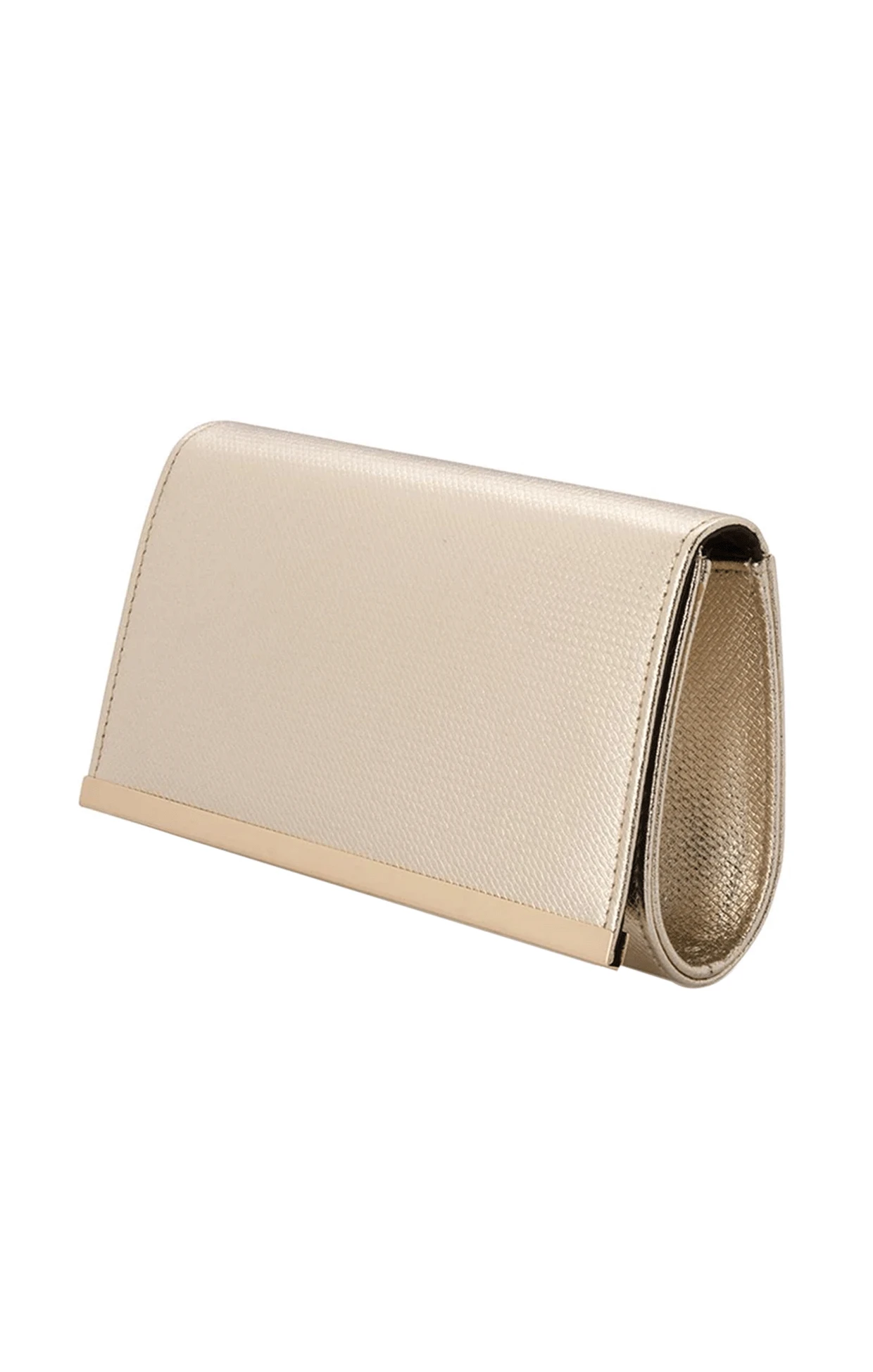 MADDIE FOLDOVER CLUTCH IN GOLD 5 MADDIE FOLDOVER CLUTCH IN GOLD - Image 3