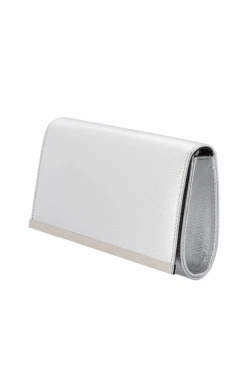 MADDIE FOLDOVER CLUTCH IN SILVER 8 MADDIE FOLDOVER CLUTCH IN SILVER -Clothing Discounts Shop maddie foldover clutch in silver accessories bags clutches 44318293328121