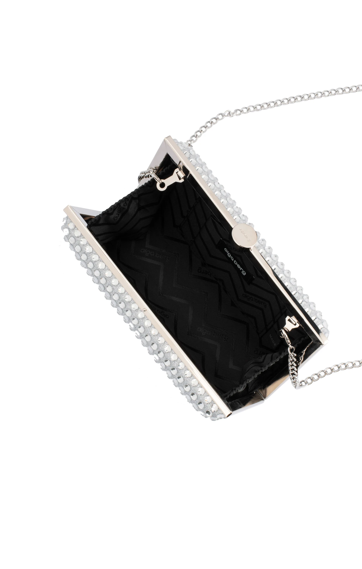 MANUELA CLUTCH BAG IN SILVER 4 MANUELA CLUTCH BAG IN SILVER - Image 2