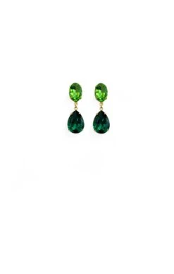 MIA DROP EARRINGS IN EMERALD