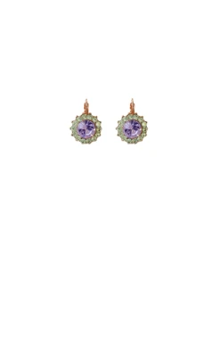 MIAMI EARRING IN LILAC GREEN