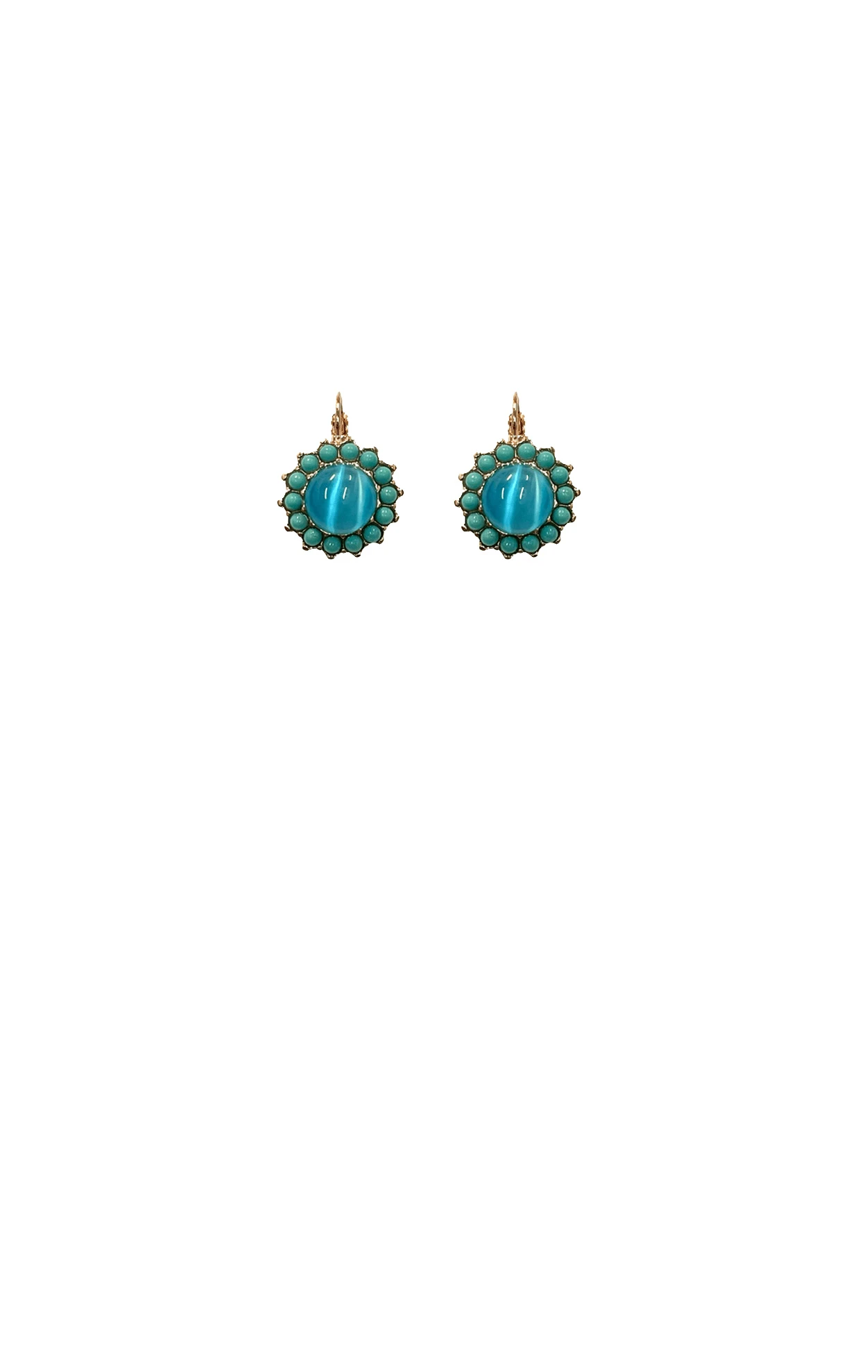 MIAMI EARRING IN TURQUOISE 3 MIAMI EARRING IN TURQUOISE