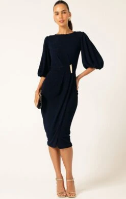 NICOLE DRESS NAVY -Clothing Discounts Shop nicole dress navy dresses multi occasion 1170544271