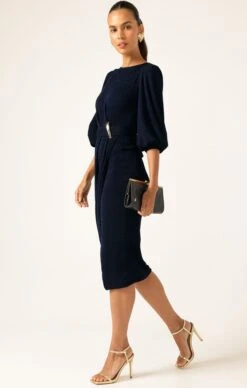NICOLE DRESS NAVY -Clothing Discounts Shop nicole dress navy dresses multi occasion 1170544273