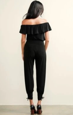 OFF SHOULDER FRILL TOP IN BLACK -Clothing Discounts Shop off the shoulder frill top in black tops multi occasion 37827103260921