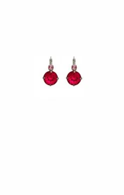 PRAGUE EARRINGS RHODIUM IN PINK ROSE