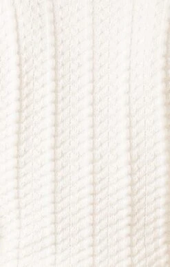 SHORT SLEEVE CHEVRON KNIT TOP IN IVORY -Clothing Discounts Shop puff sleeve chevron knit top in ivory knitwear 1130226745