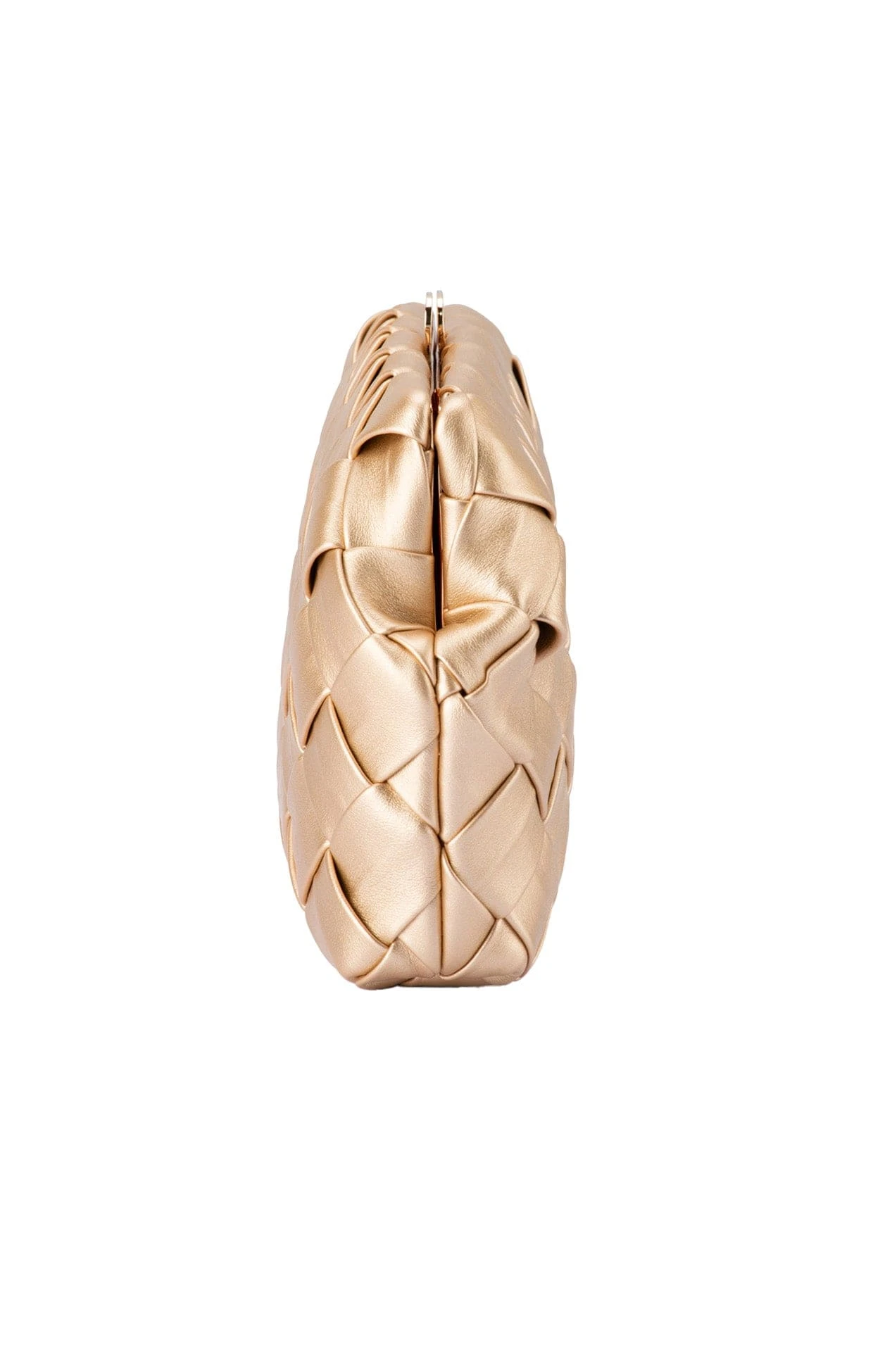QUINN WOVEN CLUTCH IN GOLD 7 QUINN WOVEN CLUTCH IN GOLD - Image 5