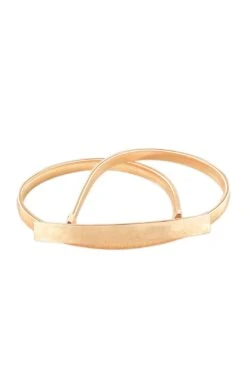 SLEEK BAR SLINKY BELT IN GOLD