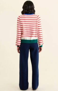 CASHMERE BLEND STRIPE KNIT IN RED -Clothing Discounts Shop soul sweater in candyland tops 1156080068