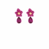 TALLULAH TEAR DROP EARRINGS IN FUCHSIA 1 TALLULAH TEAR DROP EARRINGS IN FUCHSIA -Clothing Discounts Shop tallulah tear drop earring in fuchsia earrings 43832967430393