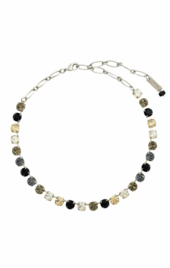 VIENNA NECKLACE IN RHODIUM - MIDNIGHT
