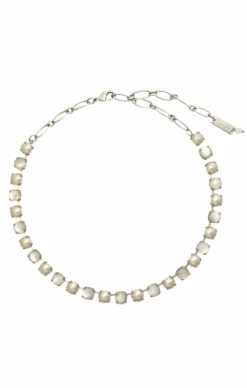 VIENNA NECKLACE IN RHODIUM - PEARL SHELL