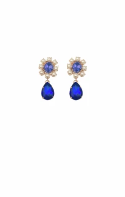 ZURICH EARRINGS IN SAPPHIRE PEARL